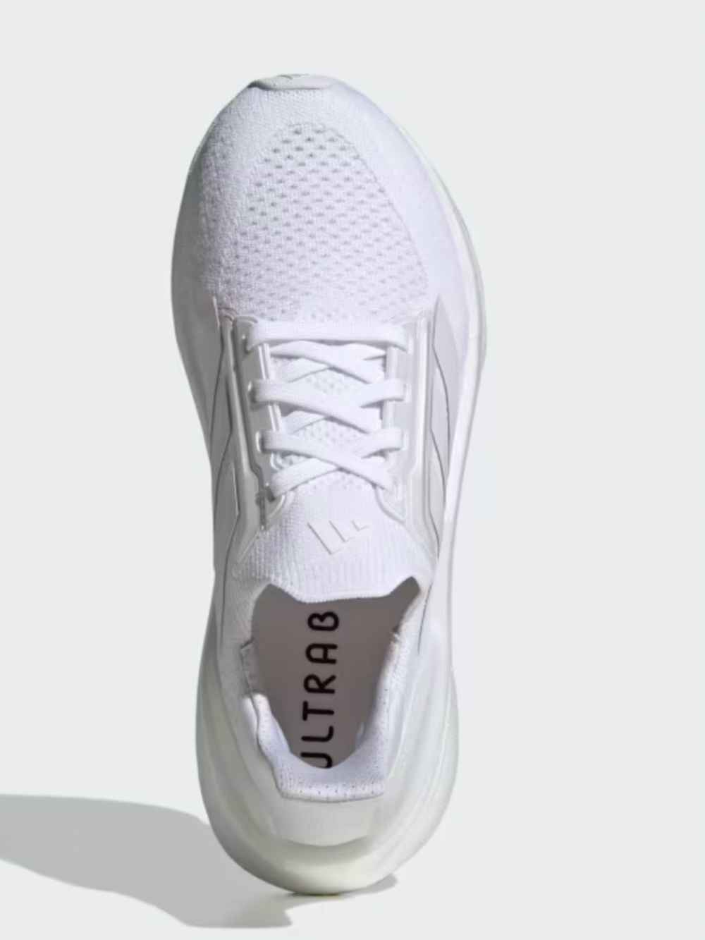 Adidas Lightboost/Ultraboost White Athletic Running Sneakers - Picture 8 of 8
